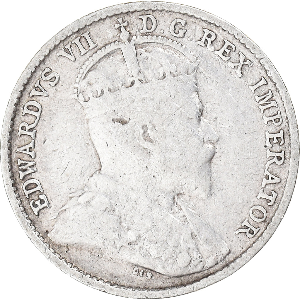 Coin, Canada, Edward VII, 5 Cents, 1908, Royal Canadian Mint, Ottawa, VF(20-25)