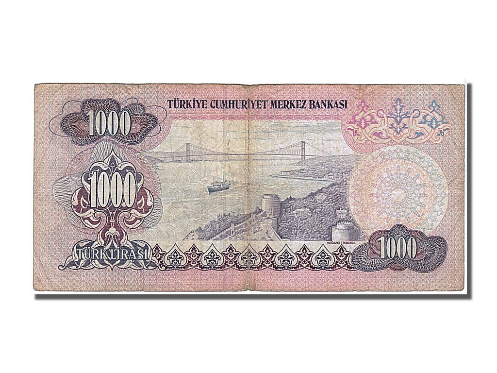 Geldschein, Türkei, 1000 Lira, 1970, SS