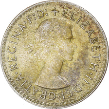 Coin, Australia, Elizabeth II, Threepence, 1957, Melbourne, EF(40-45), Silver