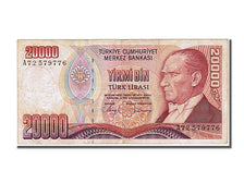 Banknote, Turkey, 20,000 Lira, 1970, EF(40-45)