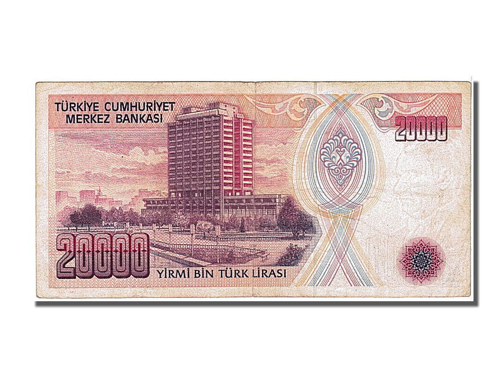 Banknote, Turkey, 20,000 Lira, 1970, EF(40-45)