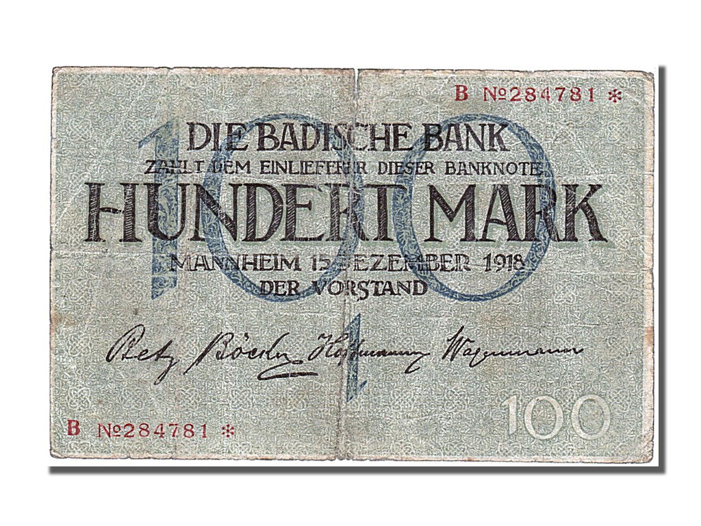 German States, 100 Mark, 1918, KM #S907, 1918-12-15, F(12-15), 284781