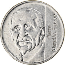 Coin, France, Mendès France, 5 Francs, 1992, Paris, EF(40-45), Nickel, KM:1006