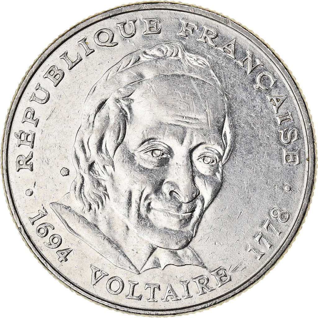 Coin, France, Voltaire, 5 Francs, 1994, Paris, VF(30-35), Nickel, KM:1063