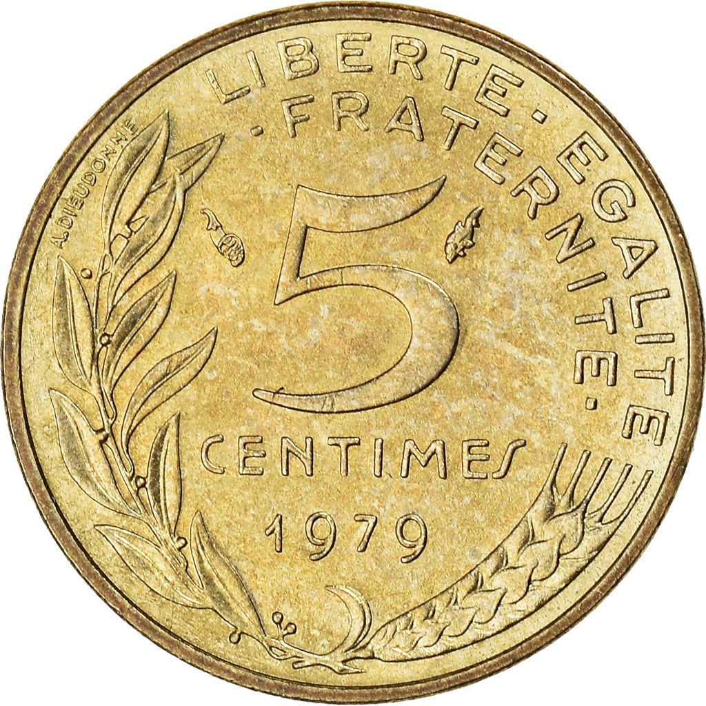 Münze, Frankreich, Marianne, 5 Centimes, 1979, Paris, SS+, Aluminum-Bronze
