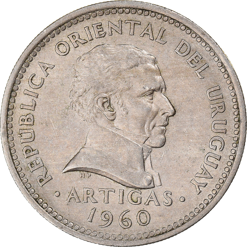 Coin, Uruguay, Peso, 1960, AU(50-53), Copper-nickel, KM:42