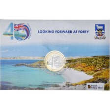 Moeda, Ilhas Falkland, Two pounds, 2022, Pobjoy Mint, 40éme Anniversaire de la