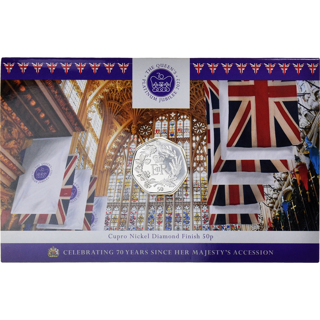 Coin, British Antarctic Territory, 50 Pence, 2022, Pobjoy Mint, Jubilée de