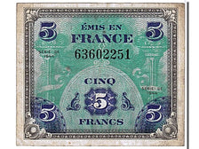 France, 5 Francs, 1944 Flag/France, 1944, KM #115a, EF(40-45), Fayette #vF...