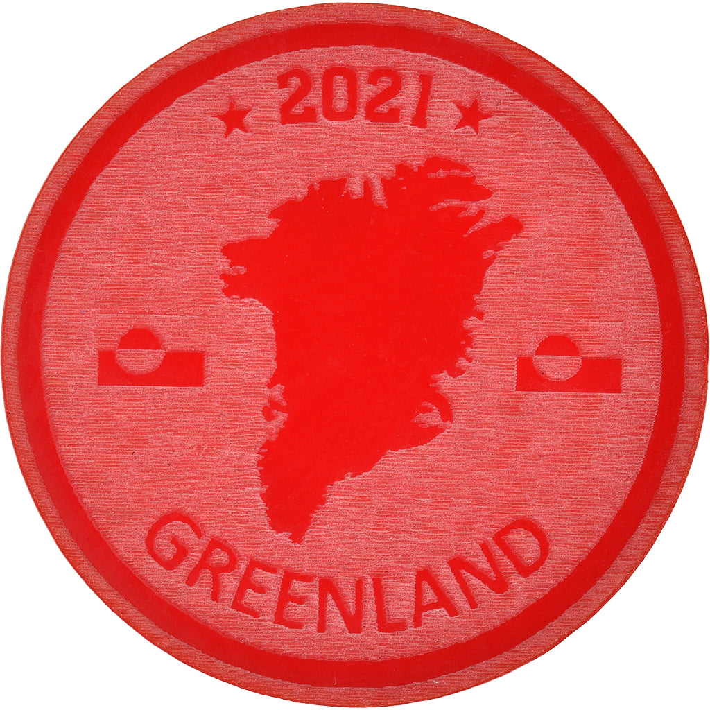 Greenland, 50 Dollars, 2021, Monnaie de fantaisie.Colorized.Arctic fauna