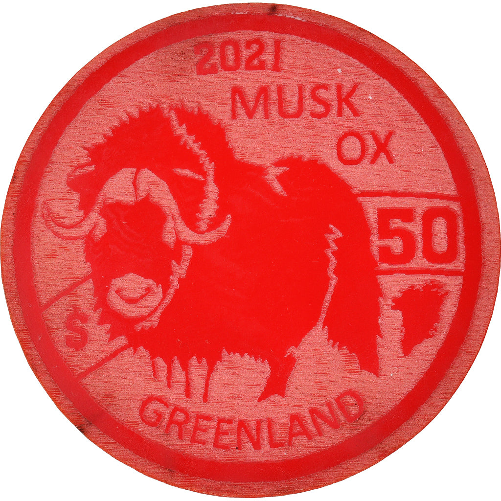 Groenland, 50 Dollars, 2021, Monnaie de fantaisie.Colorized.Arctic fauna, FDC