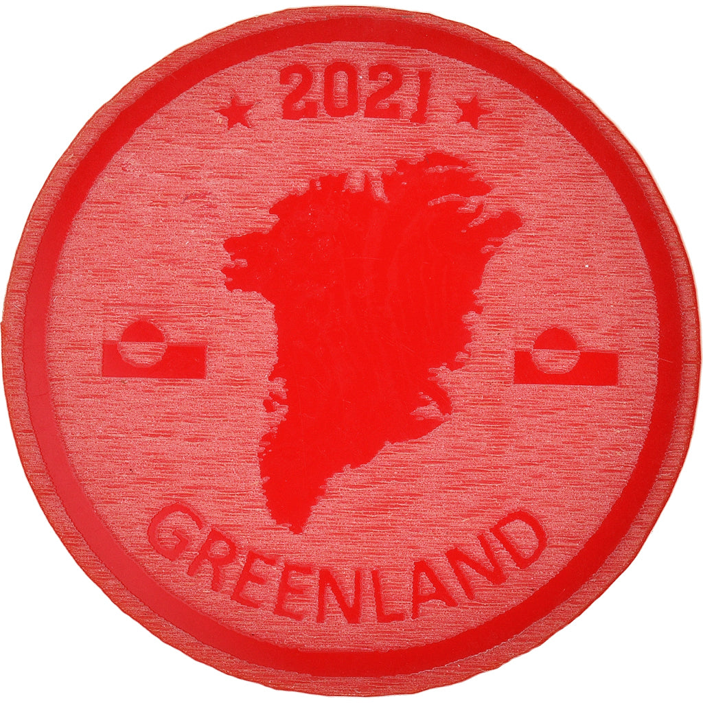 Greenland, 25 Dollars, 2021, Monnaie de fantaisie.Colorized.Arctic fauna