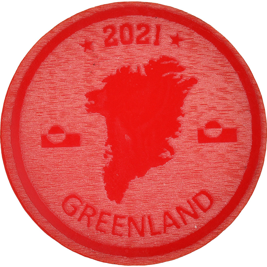 Groenland, 10 Dollars, 2021, Monnaie de fantaisie.Colorized.Arctic fauna, FDC