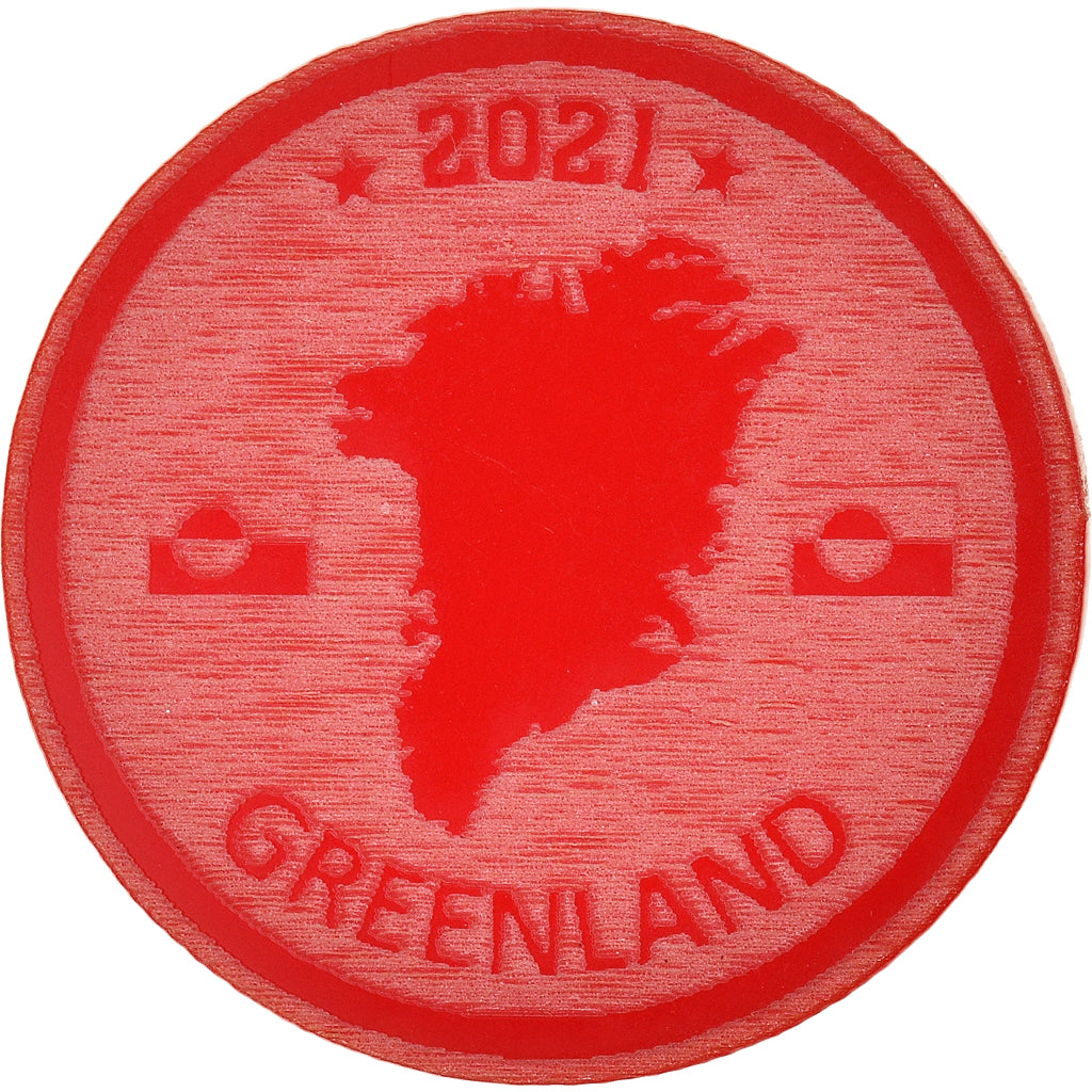 Groenlandia, Dollar, 2021, Monnaie de fantaisie.Colorized.Arctic fauna, FDC