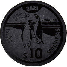 Falkland Islands, 10 Dollars, 2021, Îles Malouines.Monnaie de