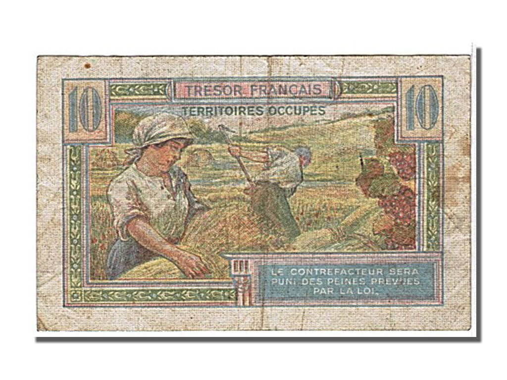 Francia, 50 Francs, 1947 French Treasury, 1947, KM:M8, BB, Fayette:vF 30.1
