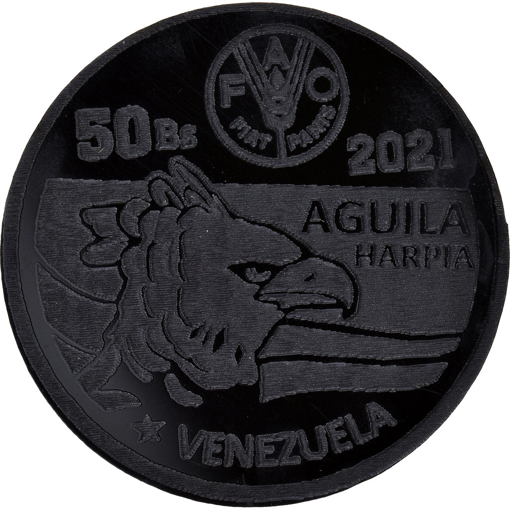 Coin, Venezuela, 50 Bolivares, 2021, Fantasy items. Colorized.Mercosur, MS(63)