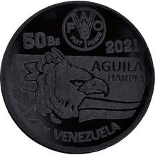 Coin, Venezuela, 50 Bolivares, 2021, Fantasy items. Colorized.Mercosur, MS(63)