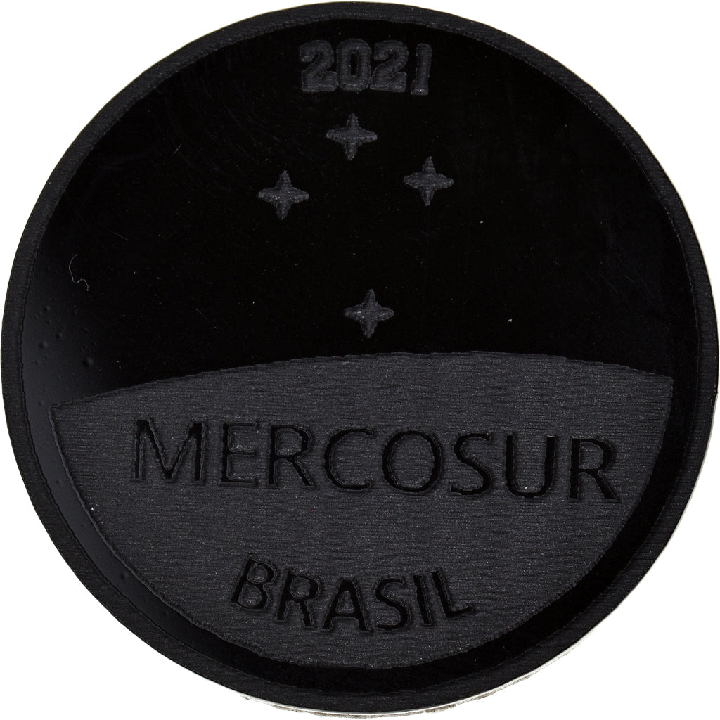 Moneta, Brasile, 1 Réal, 2021, Monnaie de fantaisie. Colorized.Mercosur., SPL