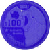 Coin, Antarctic, 100 Dollars, 2021, Antarctica ,Fantasy items,Colorized.
