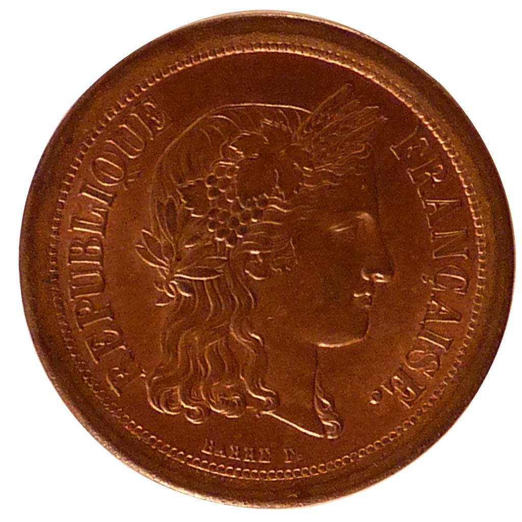 FRANCE, 1 Franc, 1848, Paris, MS(60-62), Bronze, 4.50