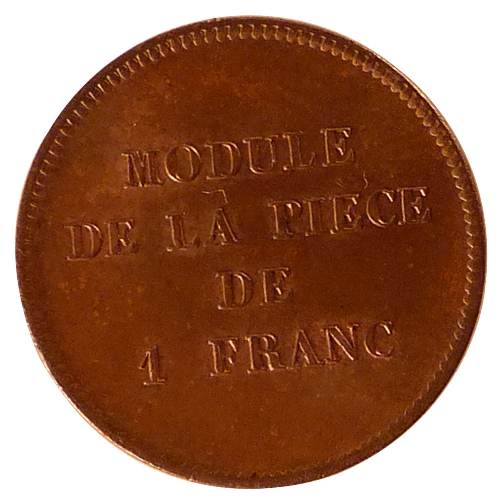 FRANCE, 1 Franc, 1848, Paris, MS(60-62), Bronze, 4.50