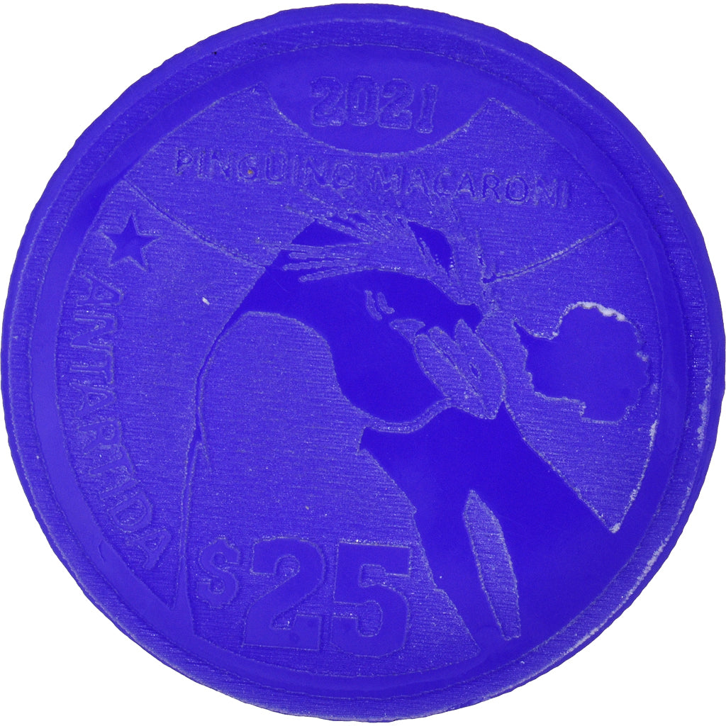 Coin, Antarctic, 25 Dollars, 2021, Antarctica ,Fantasy items,Colorized.