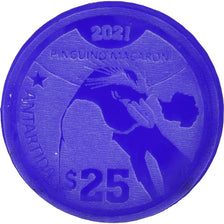 Moneda, Antártico, 25 Dollars, 2021, Antarctica ,Fantasy items,Colorized., FDC