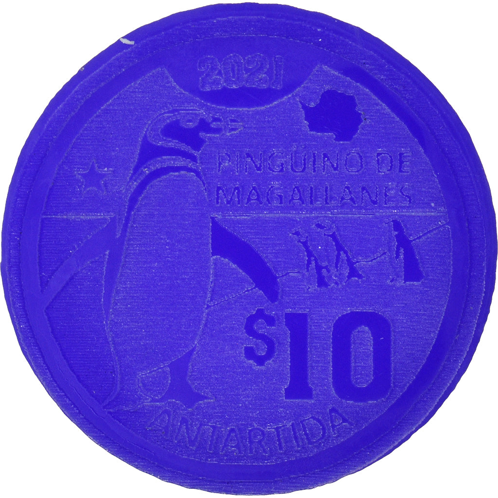 Coin, Antarctic, 10 Dollars, 2021, Antarctica ,Fantasy items,Colorized.