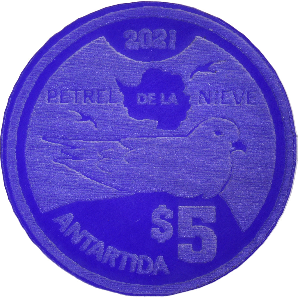Monnaie, Antartique, 5 Dollars, 2021, Antarctica ,Fantasy items,Colorized., FDC