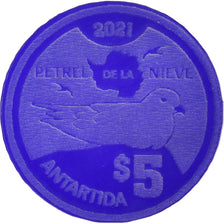 Monnaie, Antartique, 5 Dollars, 2021, Antarctica ,Fantasy items,Colorized., FDC