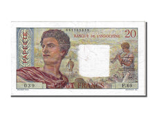 Banknote, Tahiti, 20 Francs, 1954, AU(55-58)