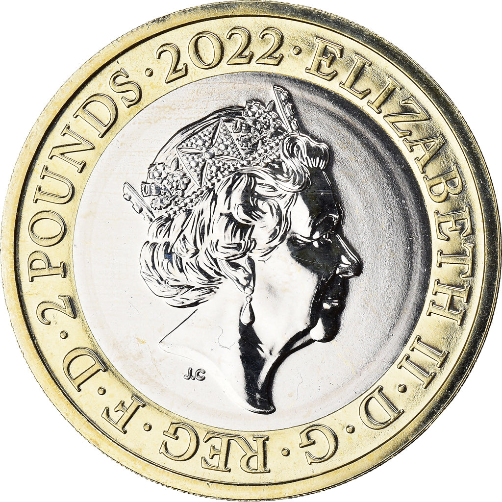 Coin, Great Britain, Two pounds, 2022, Alexander Graham Bell.FDC, MS(65-70)