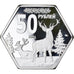 Coin, Russia, 50 Roubles, 2021, Karjalan Tasavalta.BE, MS(65-70), Silver plated