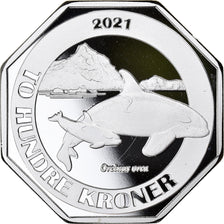 Coin, Norway, 200 Kroner, 2021, Bouvet Island.BE, MS(65-70), Silver plated