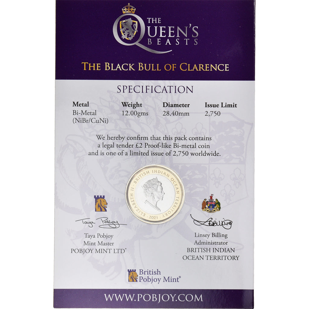 Monnaie, Territoire britannique de l'océan Indien, 2 Pounds, 2021, Pobjoy Mint