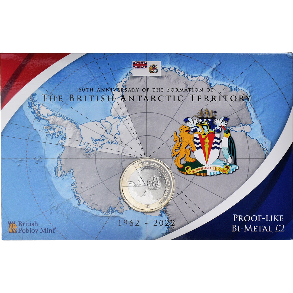 Coin, British Antarctic Territory, 2 Pounds, 2022, Pobjoy Mint, 60e anniversaire
