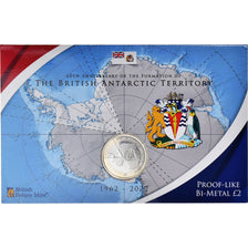 Coin, British Antarctic Territory, 2 Pounds, 2022, Pobjoy Mint, 60e anniversaire