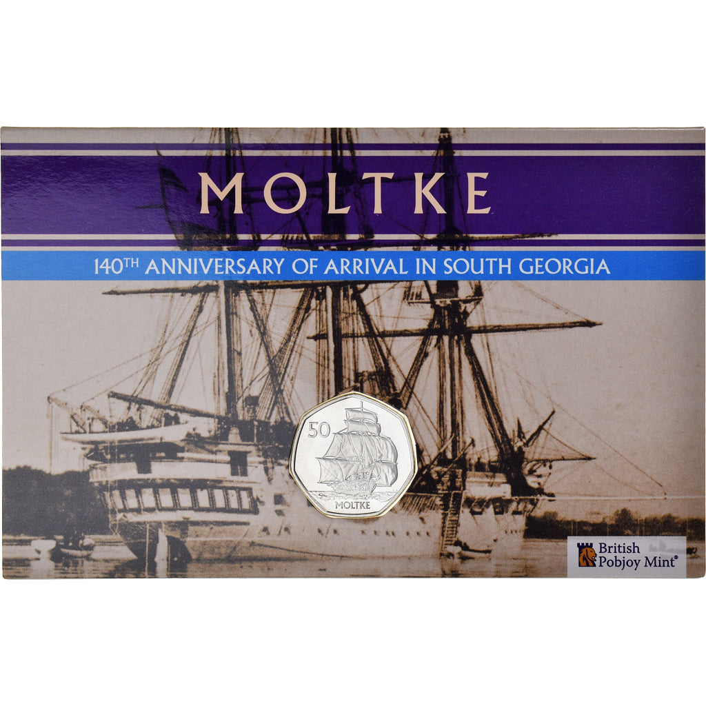 Monnaie, Géorgie du Sud et les Îles Sandwich du Sud, 50 Pence, 2022, Pobjoy