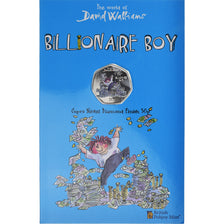 Coin, Gibraltar, 50 Pence, 2022, Pobjoy Mint, Billionaire Boy.Colorized.FDC