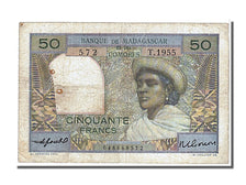 Madagascar, 50 Francs, 1950, KM #45b, EF(40-45), T1955