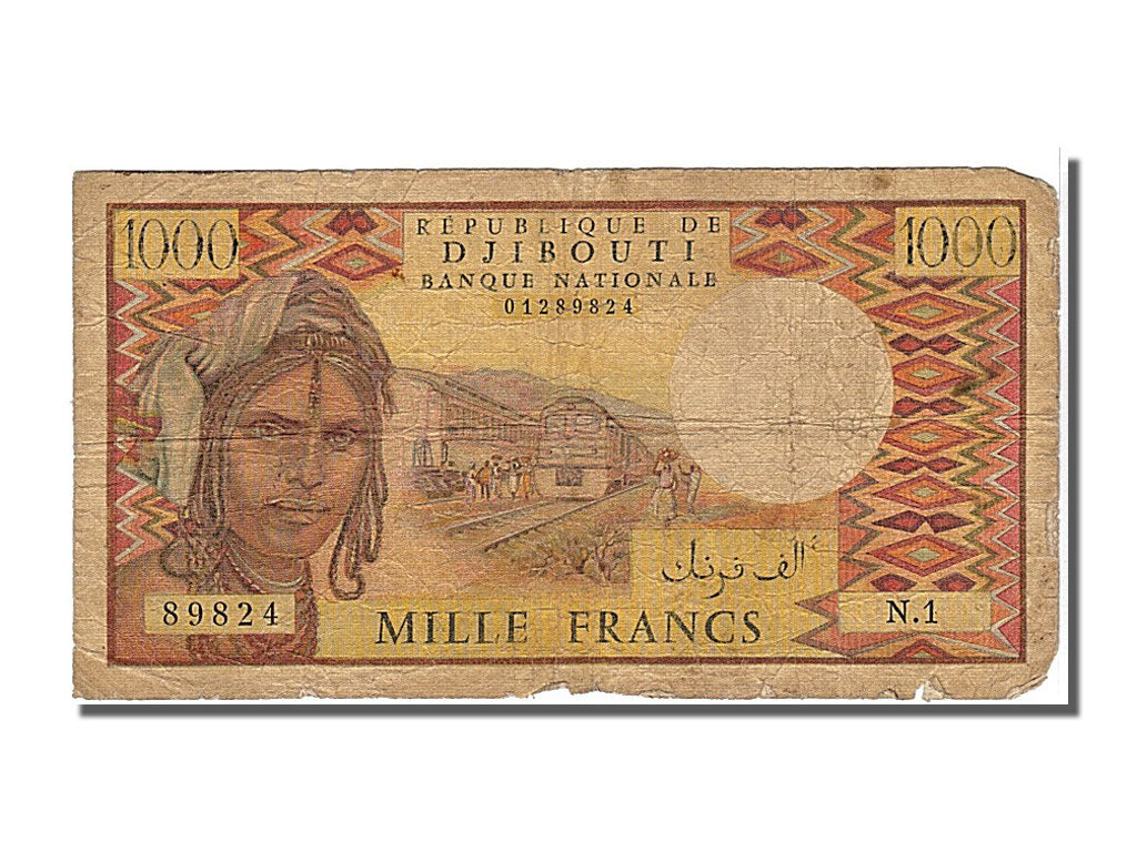 Djibouti, 1000 Francs, 1979, KM #37a, VF(20-25), N1