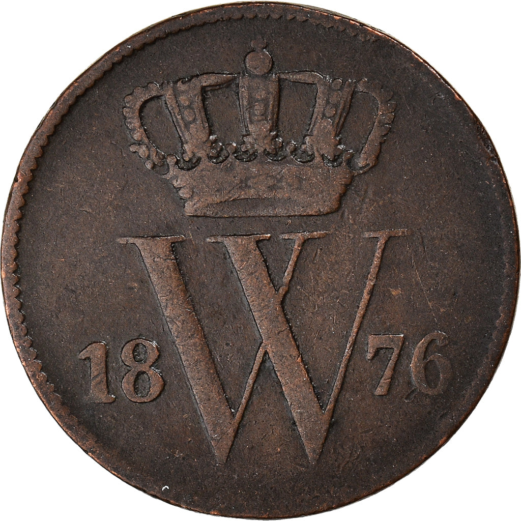 Moeda, Países Baixos, William III, Cent, 1876, F(12-15), Cobre, KM:100