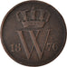 Moeda, Países Baixos, William III, Cent, 1876, F(12-15), Cobre, KM:100