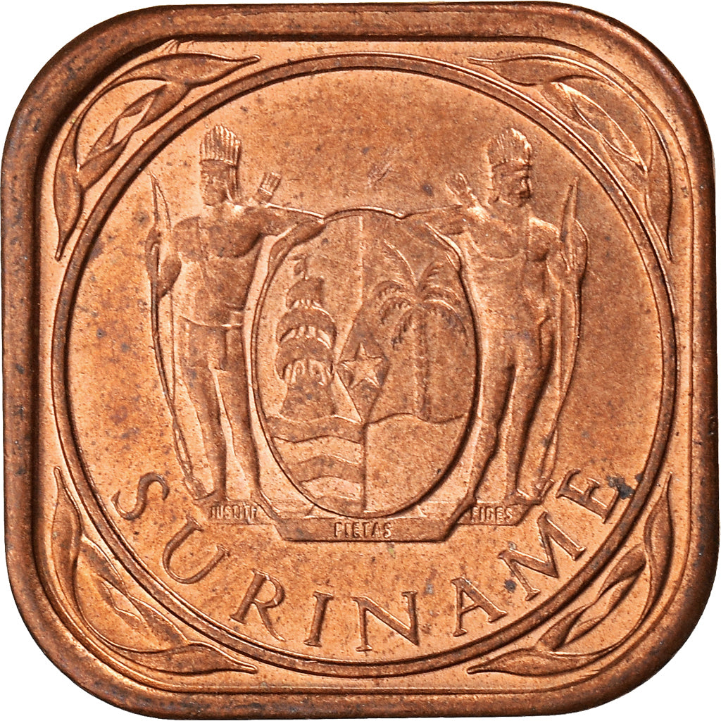 Monnaie, Suriname, 5 Cents, 1987, TTB, Cuivre plaqué acier, KM:12.1b