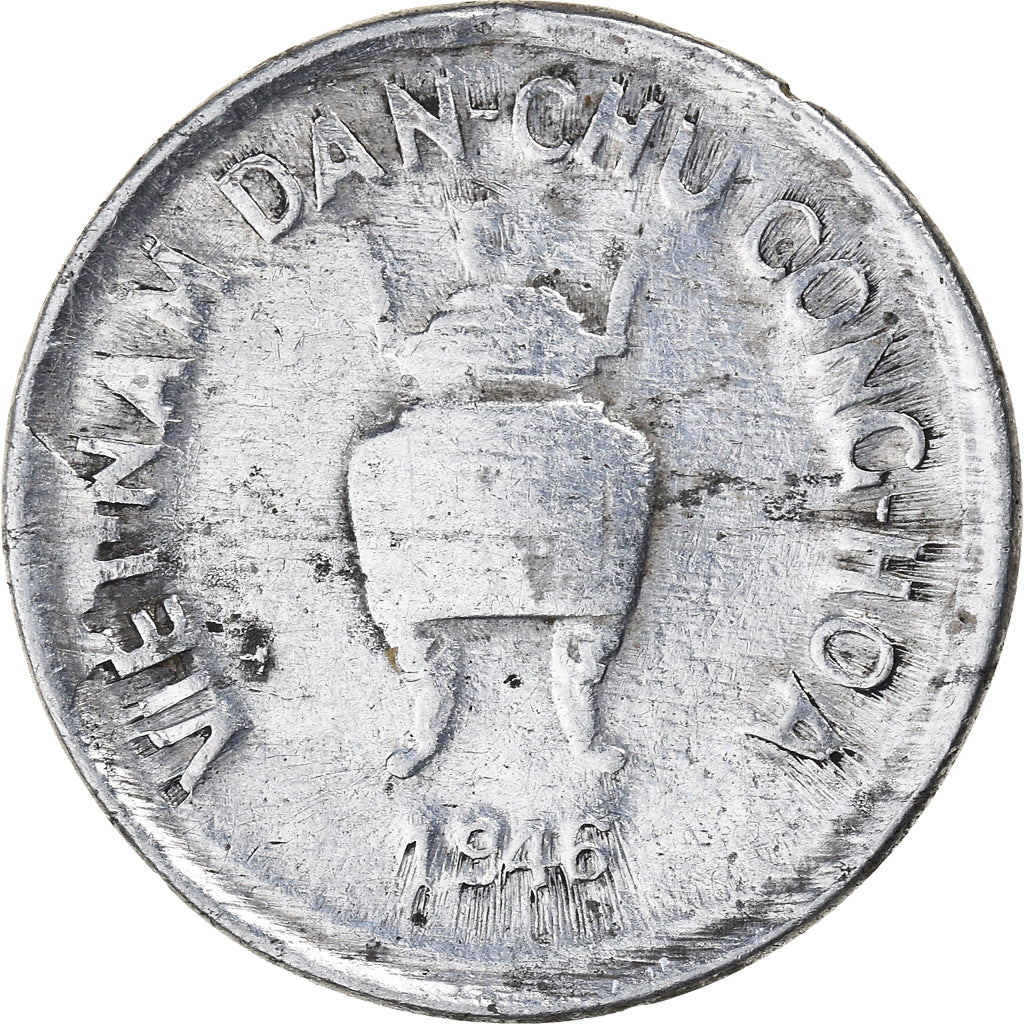 Coin, Vietnam, 5 Hao, 1946, VF(20-25), Aluminum, KM:2.1, Lecompte:2
