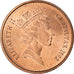 Moeda, Gibraltar, Elizabeth II, Penny, 1992, EF(40-45), Bronze, KM:20