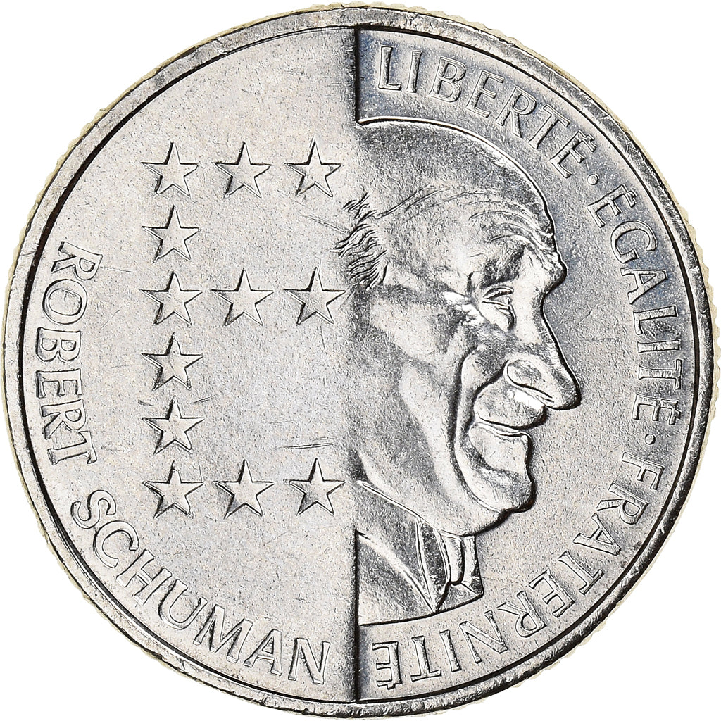 Moeda, França, Schumann, 10 Francs, 1986, AU(55-58), Níquel, KM:958
