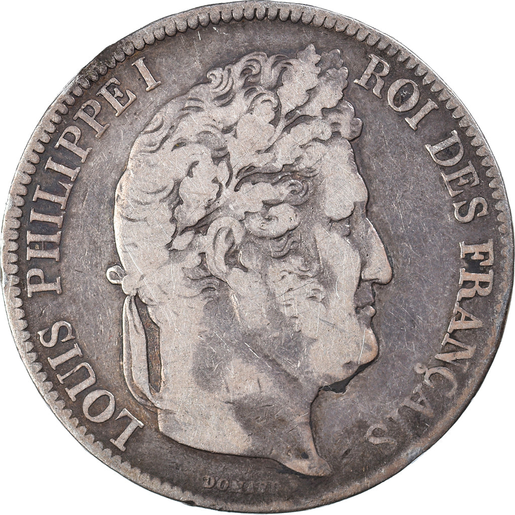 Coin, France, Louis-Philippe, 5 Francs, 1842, Lille, VF(20-25), Silver