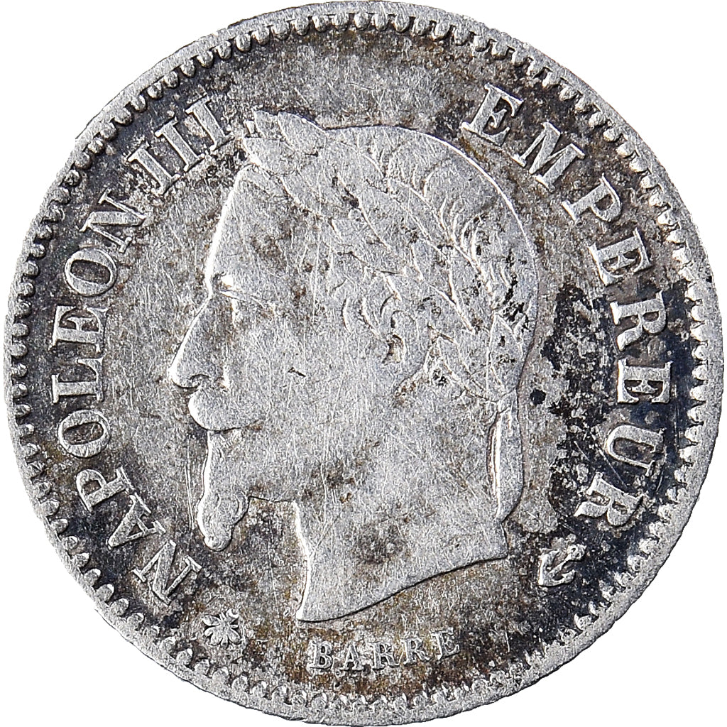 Monnaie, France, Napoleon III, 20 Centimes, 1867, Paris, TB+, Argent